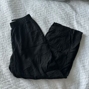 Abercrombie and fitch black linen pants